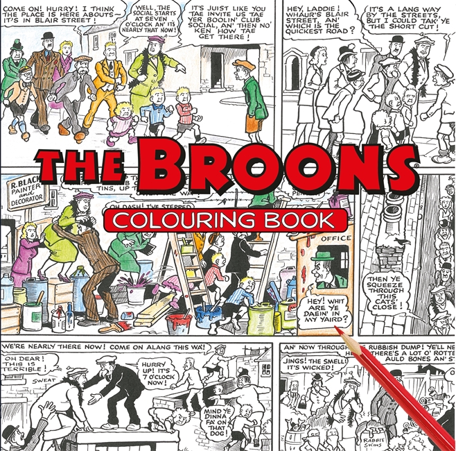 Book cover for The Broons Colouring Book