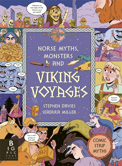 Book cover for Comic Strip Myths: Norse Myths, Monsters and Viking Voyages