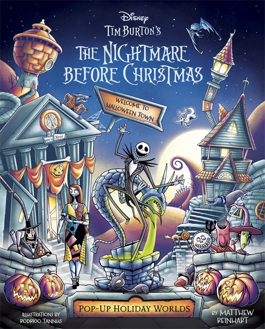 Book cover for Disney Tim Burton's The Nightmare Before Christmas: Pop-Up Holiday Worlds