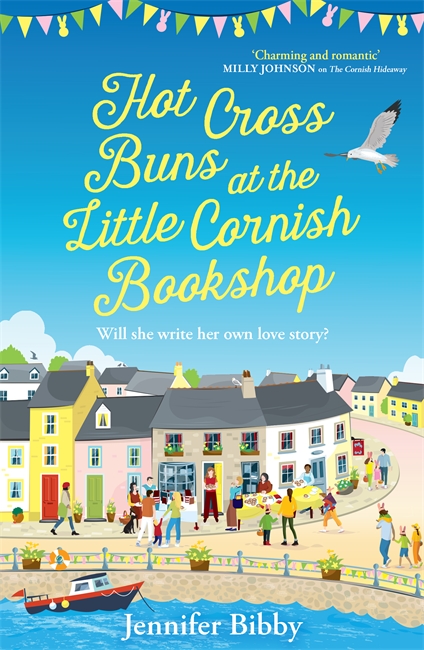 Book cover for Hot Cross Buns at the Little Cornish Bookshop
