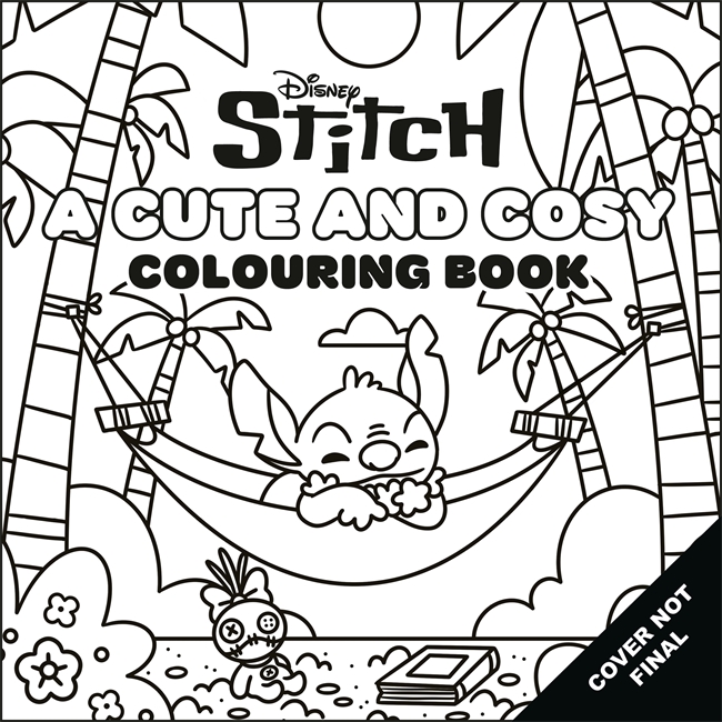 Book cover for Disney Stitch: A Cute and Cosy Colouring Book