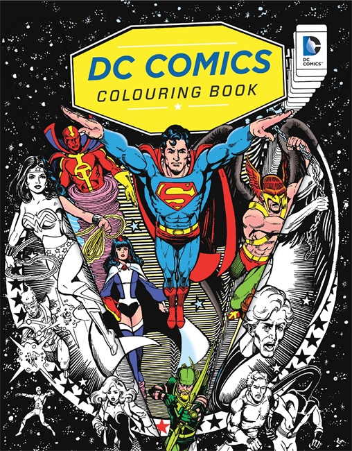 Book cover for DC Comics Colouring Book