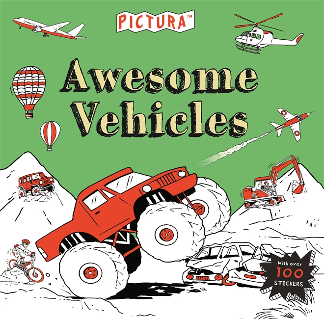 Book cover for Pictura Puzzles Awesome Vehicles